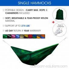 Yes4All Single Lightweight Camping Hammock with Carry Bag (Blue/Orange) 566639048